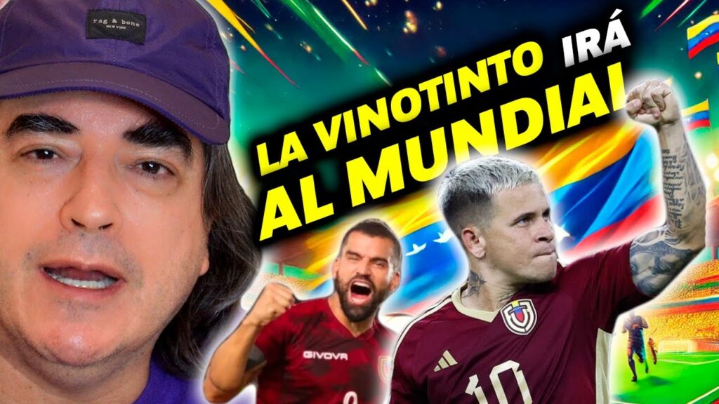 Venezuela va al mundial la vinotinto va al mundial de Futbol Jaime Bayly