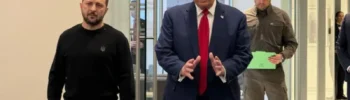 El presidente de Ucrania, Volodímir Zelensky, se reunió con Donald Trump el pasado mes de julio en Nueva York.