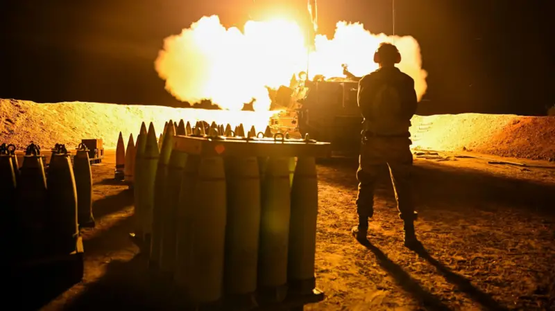 Un soldado israelí en Gaza.