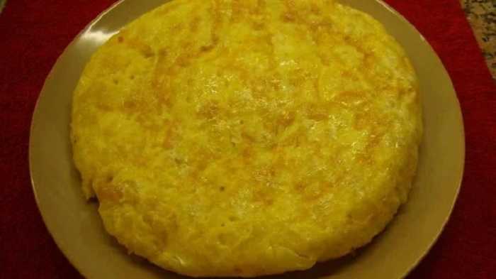Tortilla de papas fritas de bolsa
