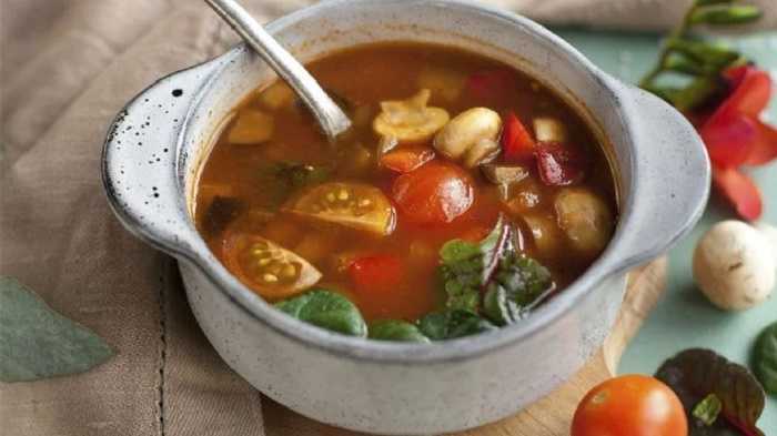 Sopa de carne con verduras