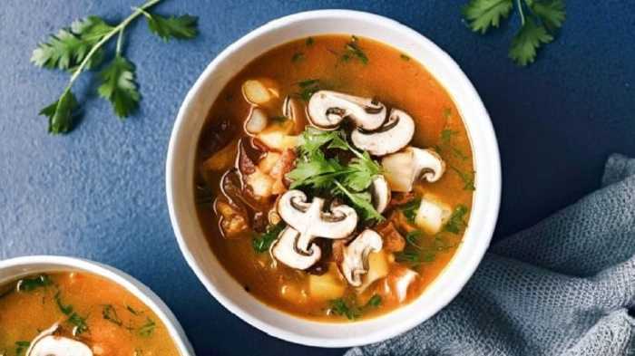 Sopa de champiñones