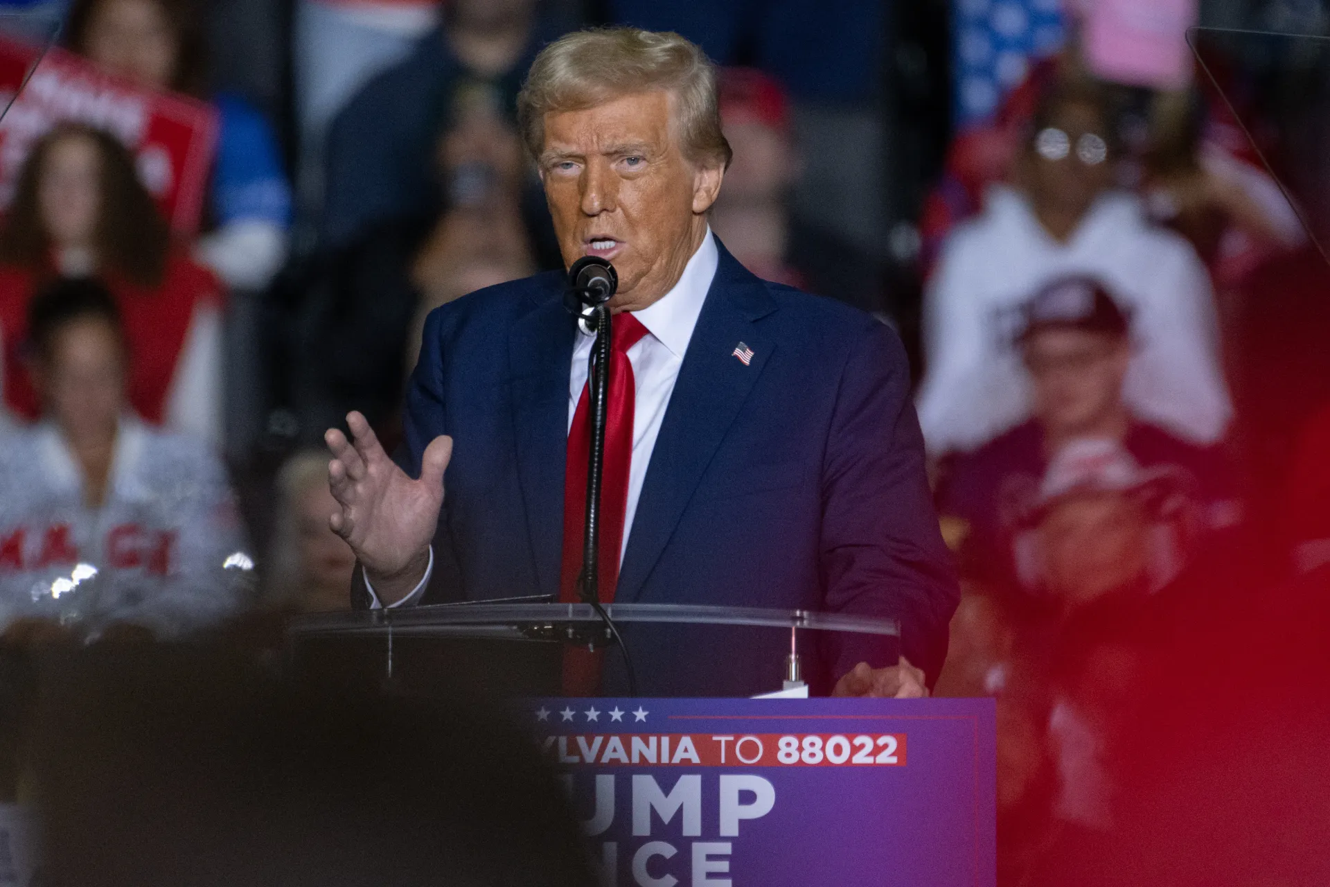 El expresidente estadounidense y candidato presidencial republicano Donald J. Trump. EFE/EPA/David Muse
