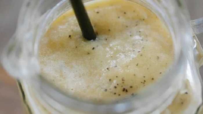 Batido de avena con cambur y cacao