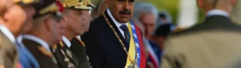 Nicolás Maduro el día de su toma de posesión para un tercer mandato de seis años en una academia militar en Caracas, Venezuela, el 10 de enero. Leonardo Fernández Viloria/Reuters