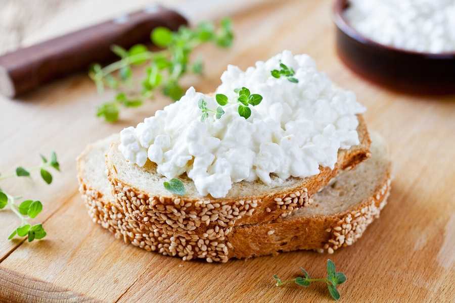 Pan tostado con queso cottage: rico para un desayuno saludable