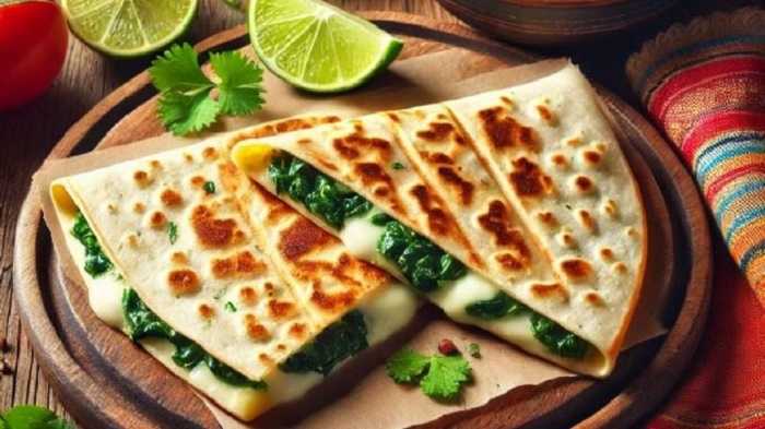 Dobladitas de espinacas con queso