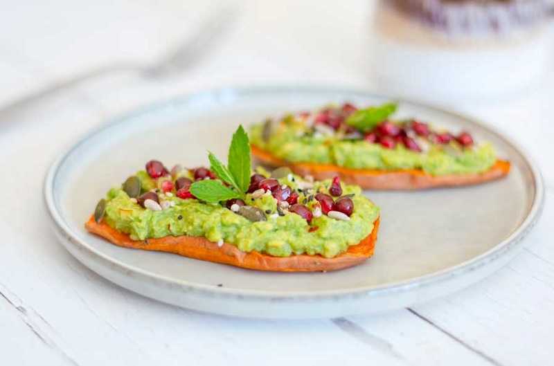 Tostadas de batata con guacamole: deliciosas para desayunar