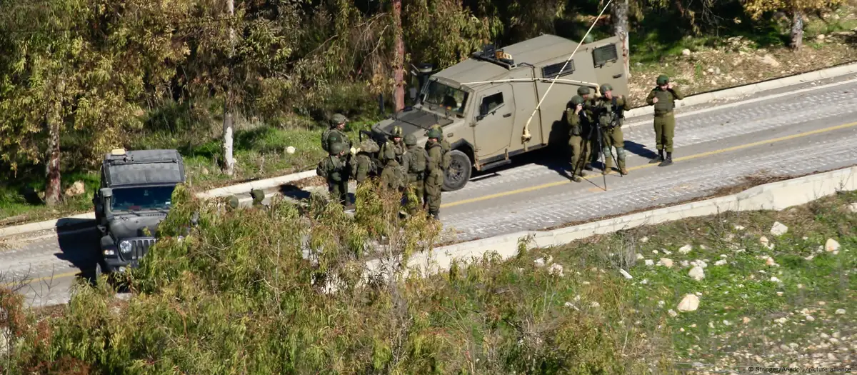Soldados israelíes en el sur del Líbano.
