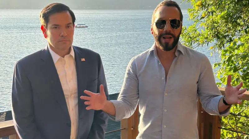 El secretario de Estado de EE.UU., Marco Rubio, visitó El Salvador y logró, según sus palabras, un acuerdo extraordinario con el presidente Nayib Bukele.