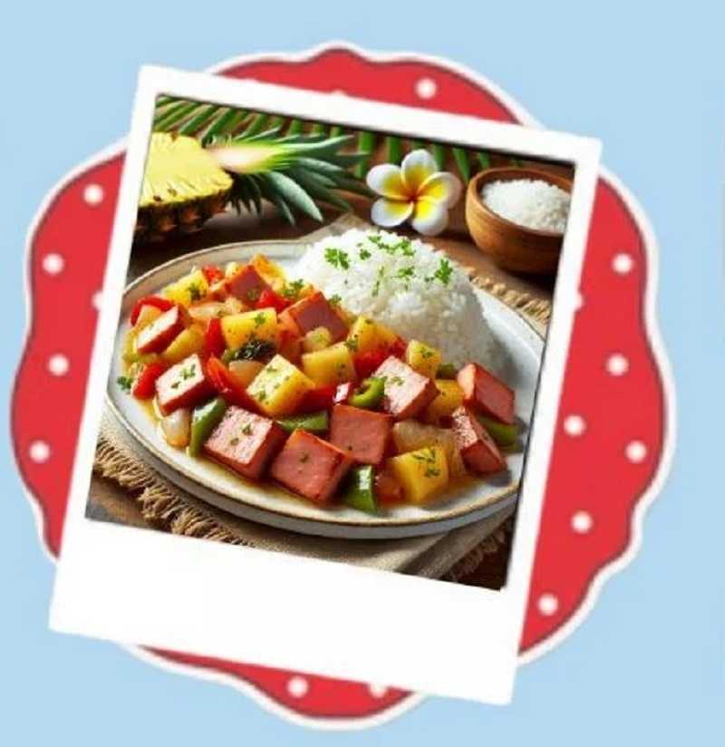 Salteado de jamón de pavo hawaiano: así se prepara