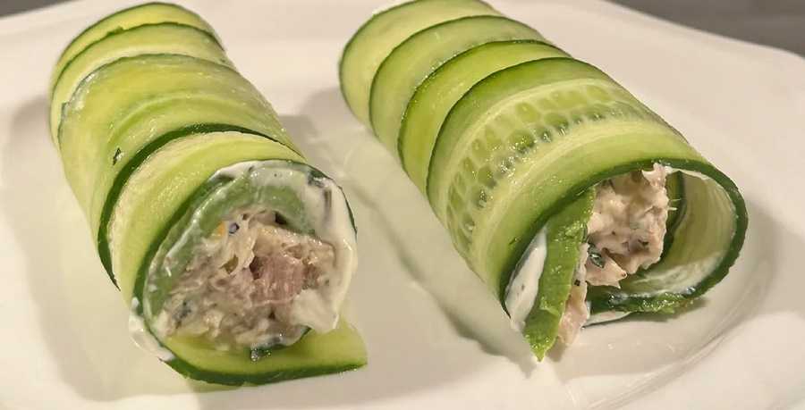 Rollitos de pollo con pepino: delicioso plato para cenar
