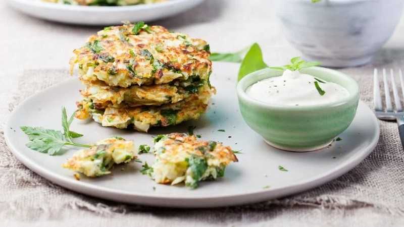 Tortitas de espinacas con avena