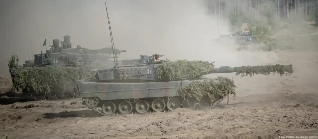Tanques alemanes en Lituania.