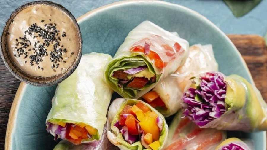 Spring rolls vegetarianos
