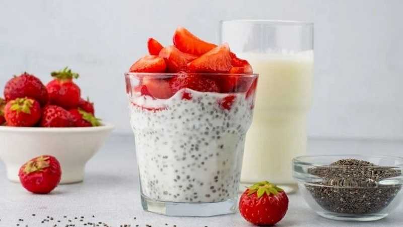 Pudín de chía con yogur