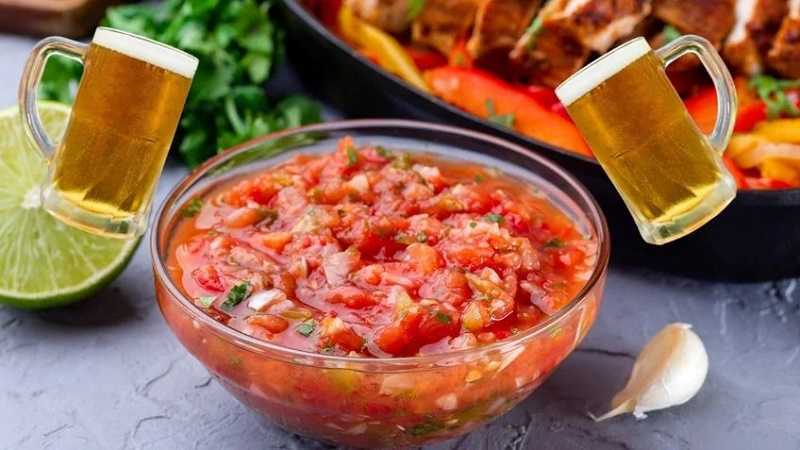 Salsa borracha con cerveza
