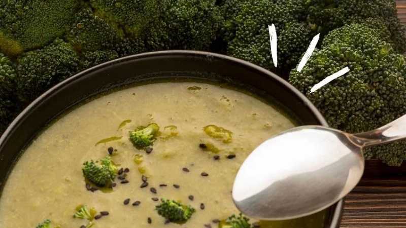 Crema de brócoli con chía