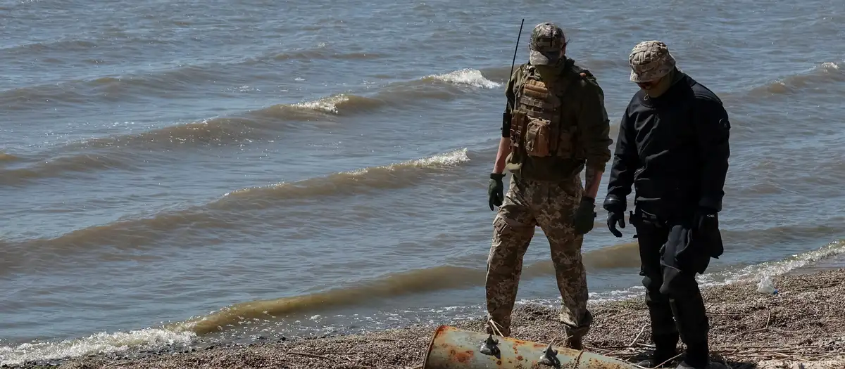 Restos de una bomba rusa hallados en Odesa el 29 de abril de 2025.