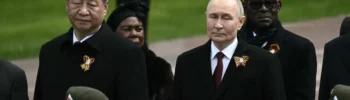 Xi y Putin, juntos en la celebración rusa del "Día de la Victoria".