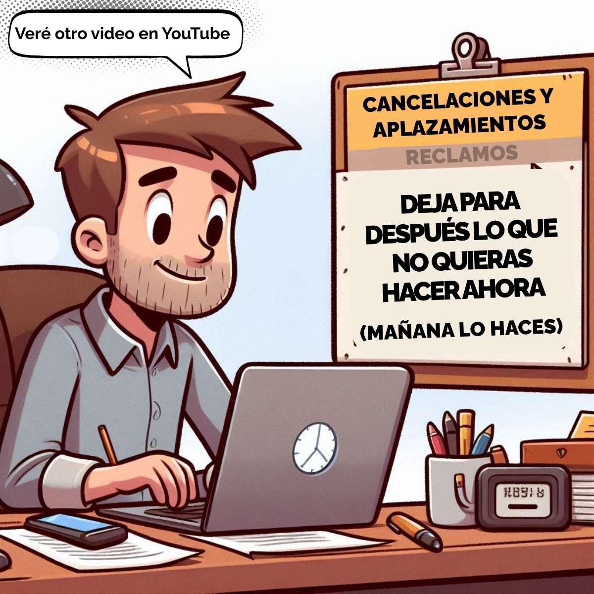 Procrastinar procrastinación dejar todo para después