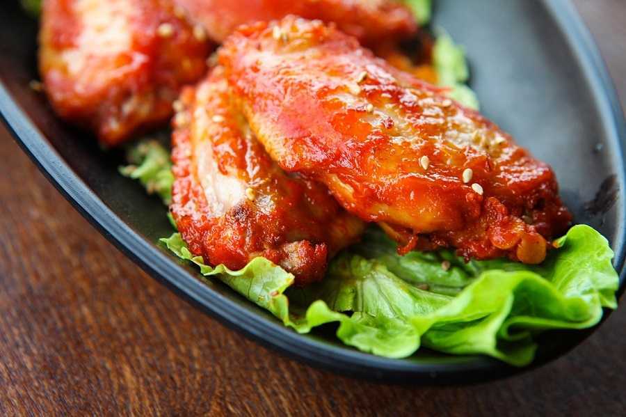 Alitas de pollo con BBQ