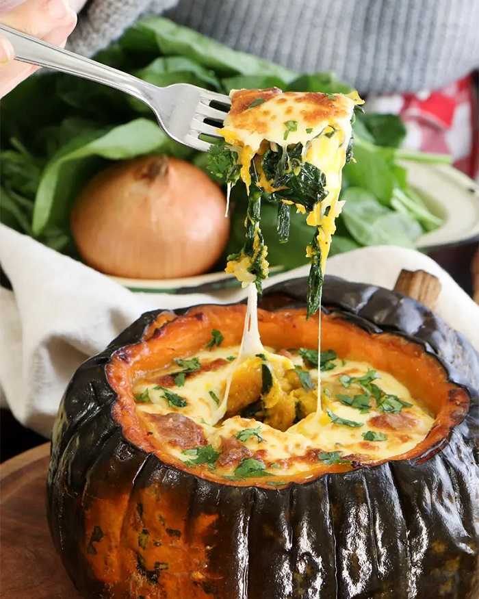 Auyama rellena al horno