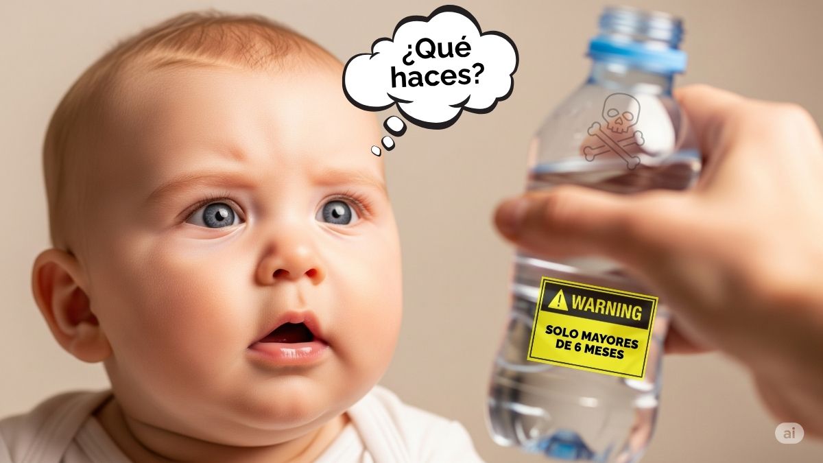 Cuándo dar agua al bebé nunca antes de los seis meses de edad