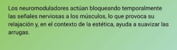 Neuromoduladores botox líneas de expresión arrugas rejuvenecimiento facial