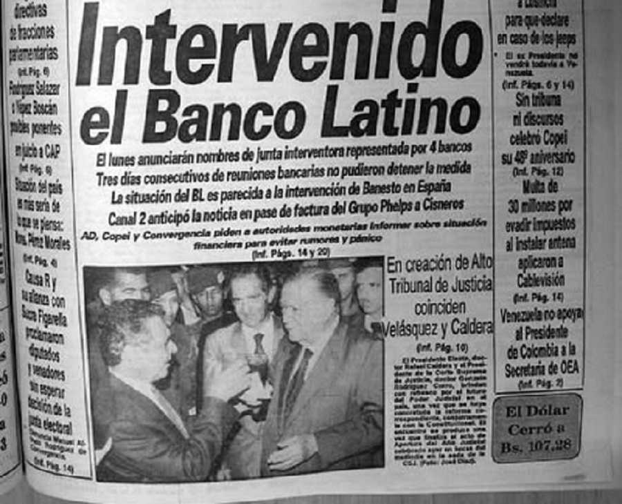 Banco Latino: el primer estallido financiero