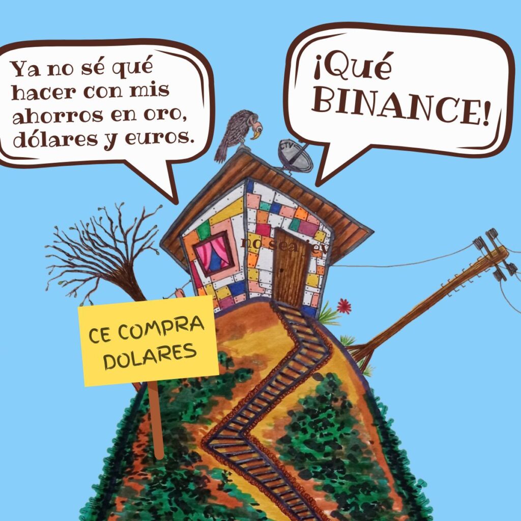 La casita - Trader - Inversionista - Caricatura - Venezuela