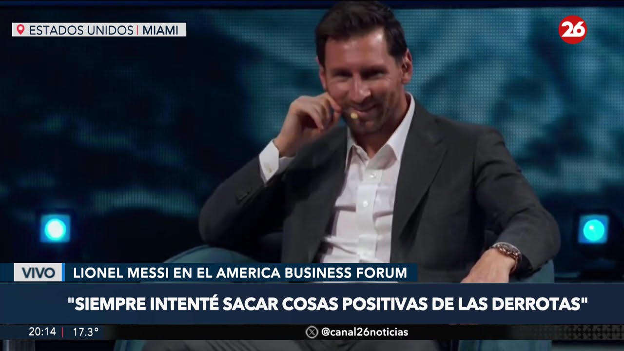 Messi en el America Business Forum