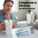 Lavarse o limpiarse con papel