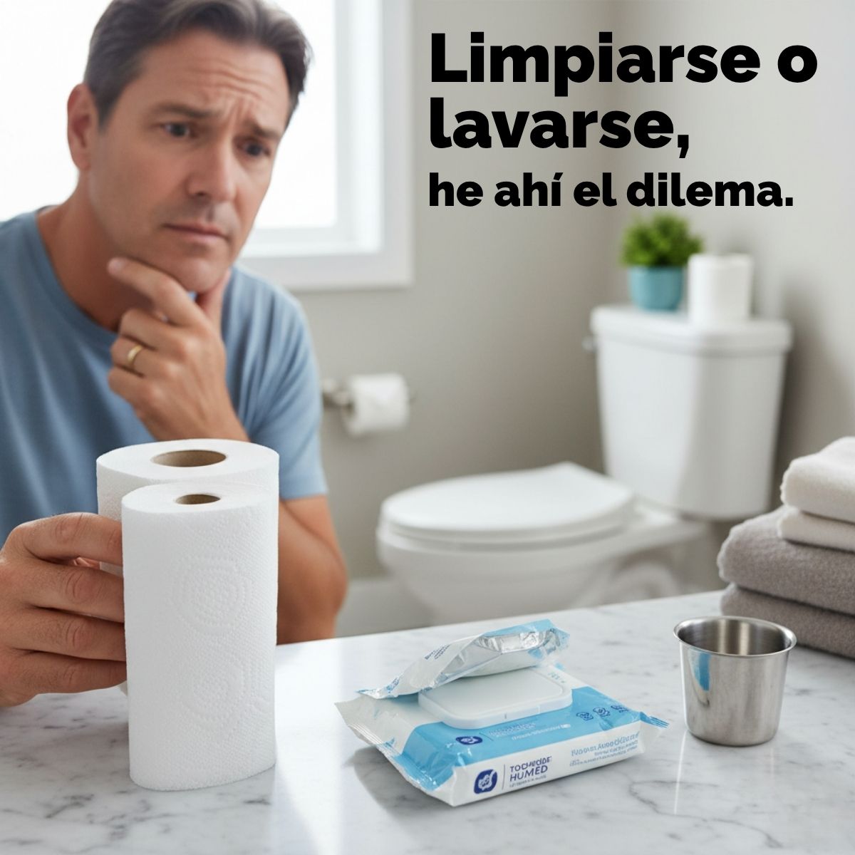 Lavarse o limpiarse con papel