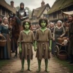 Niños verdes de Woolpit en Inglaterra medieval