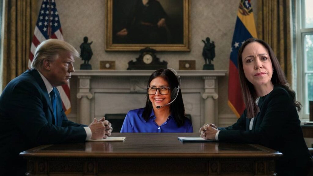 Se acerca reunión Machado Trump