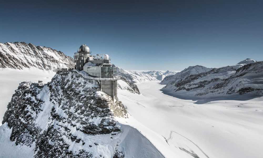 Vivir en la nieve en los Alpes suizos