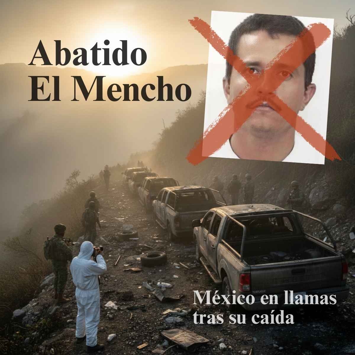Abatido El Mencho México en llamas