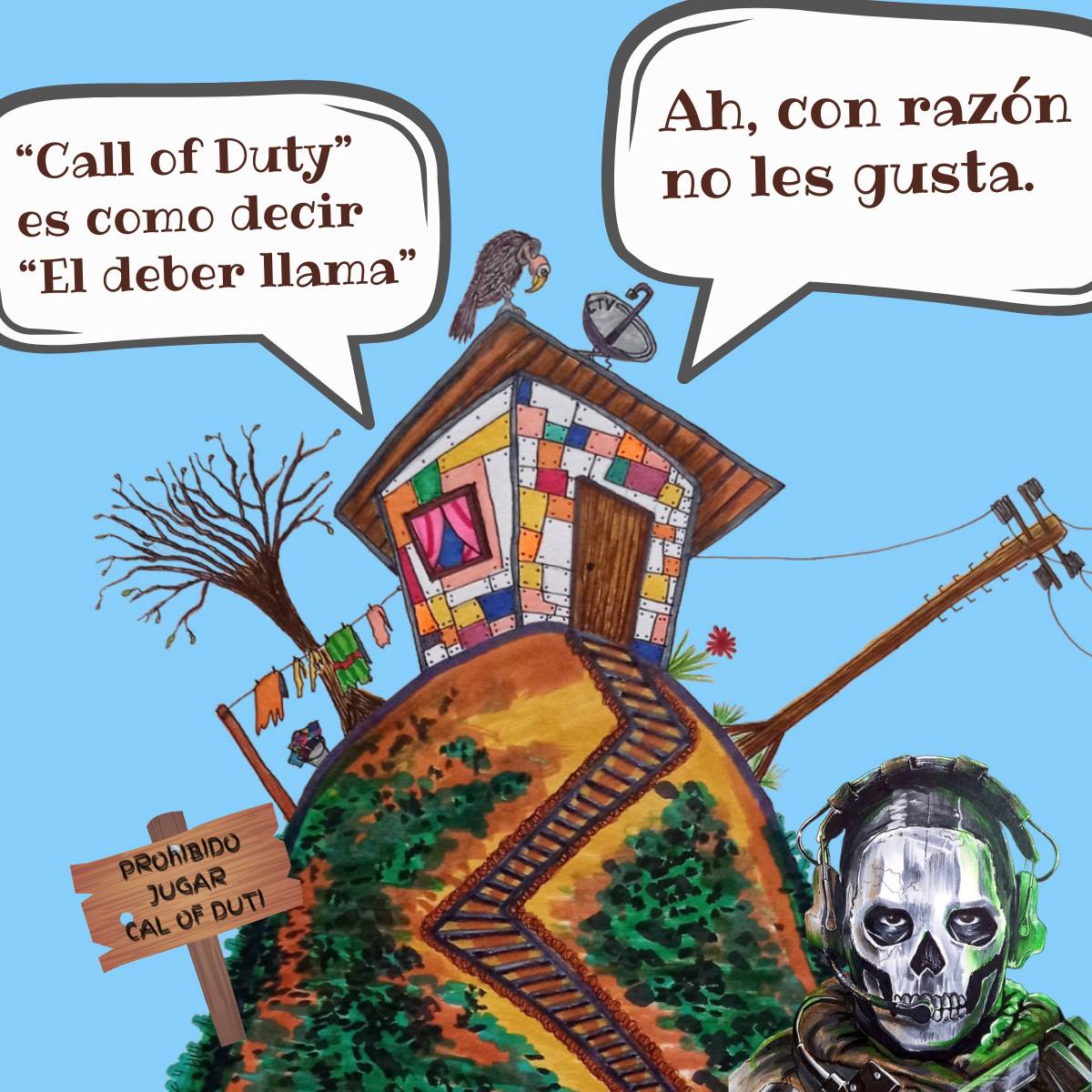 La casita - Mensaje subversivo