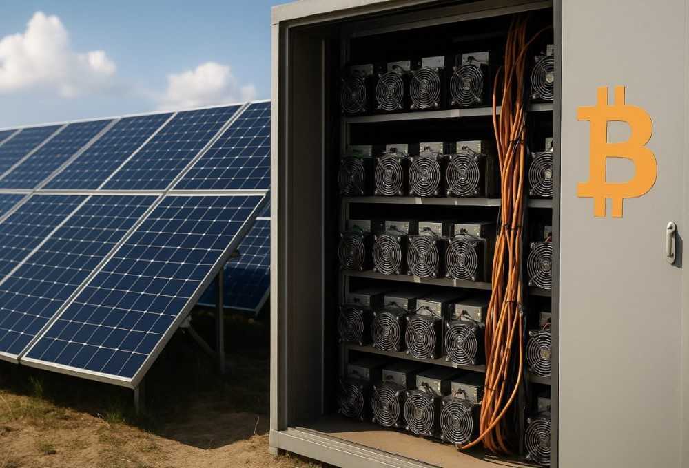 Minería de bitcoins con energía solar