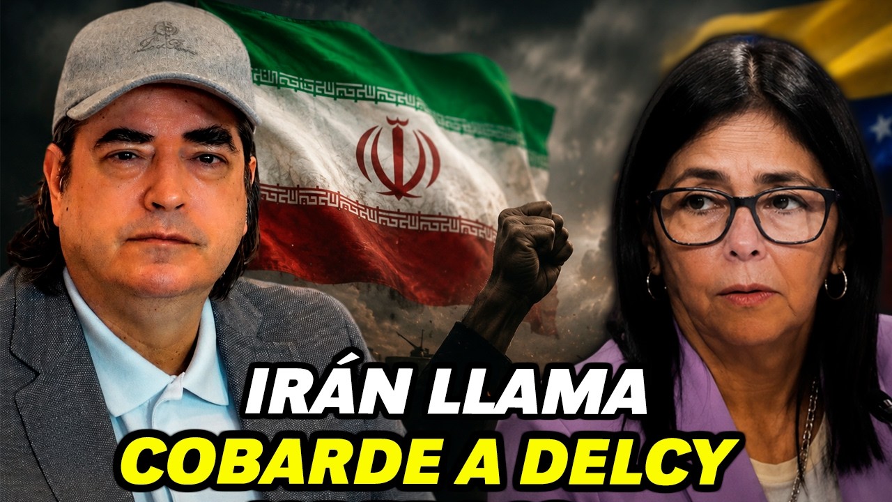 Irán llamó cobarde a Delcy Rodríguez según reporta Jaime Bayly