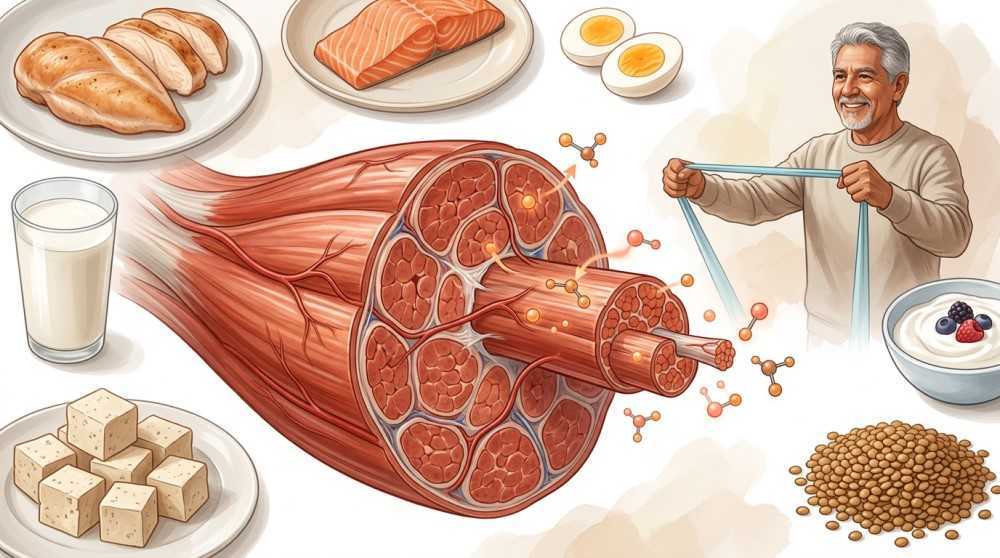 La proteína no es lo que construye músculo después de los 60