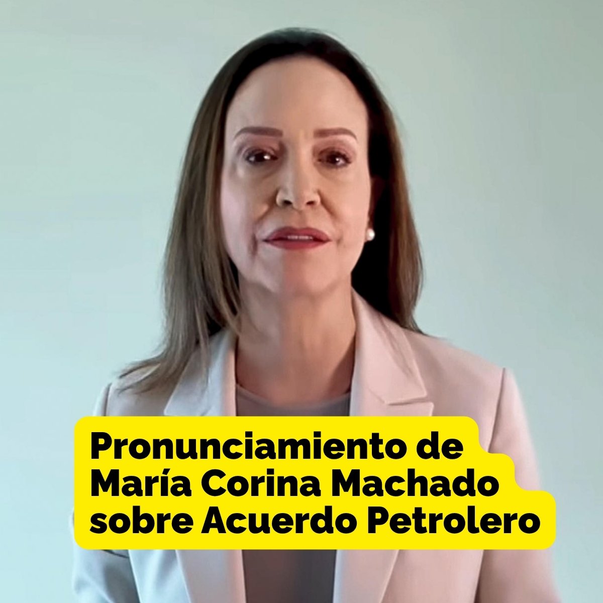 María Corina Machado acuerdo petrolero entre gobierno de Venezuela y Estados Unidos