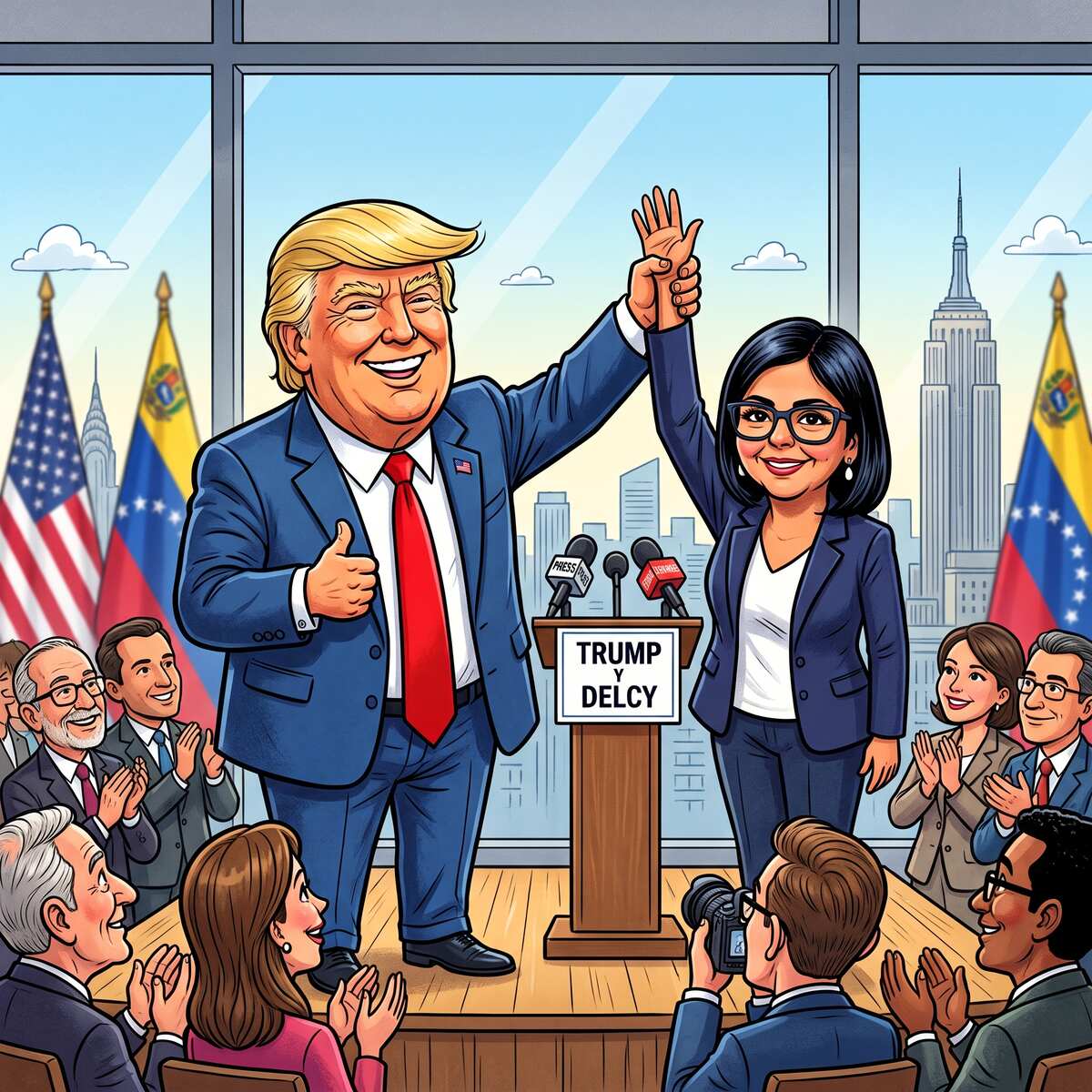 Por qué Trump elogia a Delcy