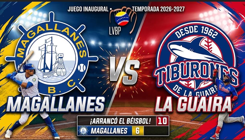 Tiburones venció a Magallanes en arranque de la pelota nacional