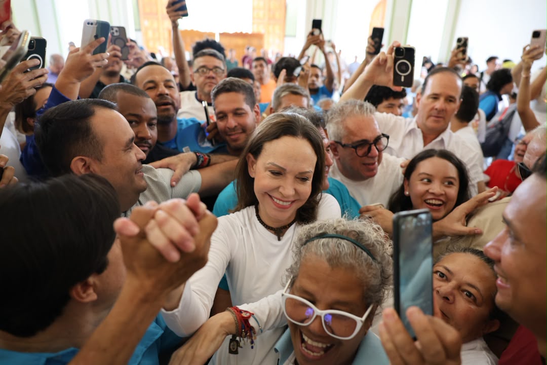 María Corina Machado ya está en Venezuela María Corina en Barquisimeto